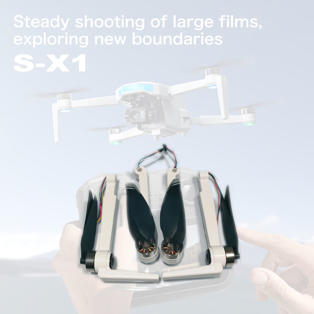 Drone X1 Rc - 4 Buah Lengan Motor Tanpa Sikat