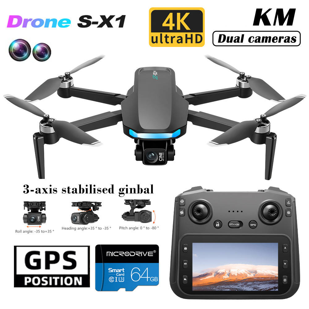 Drone X1 Rc - S-X1 Drone Baru dengan Layar 3
