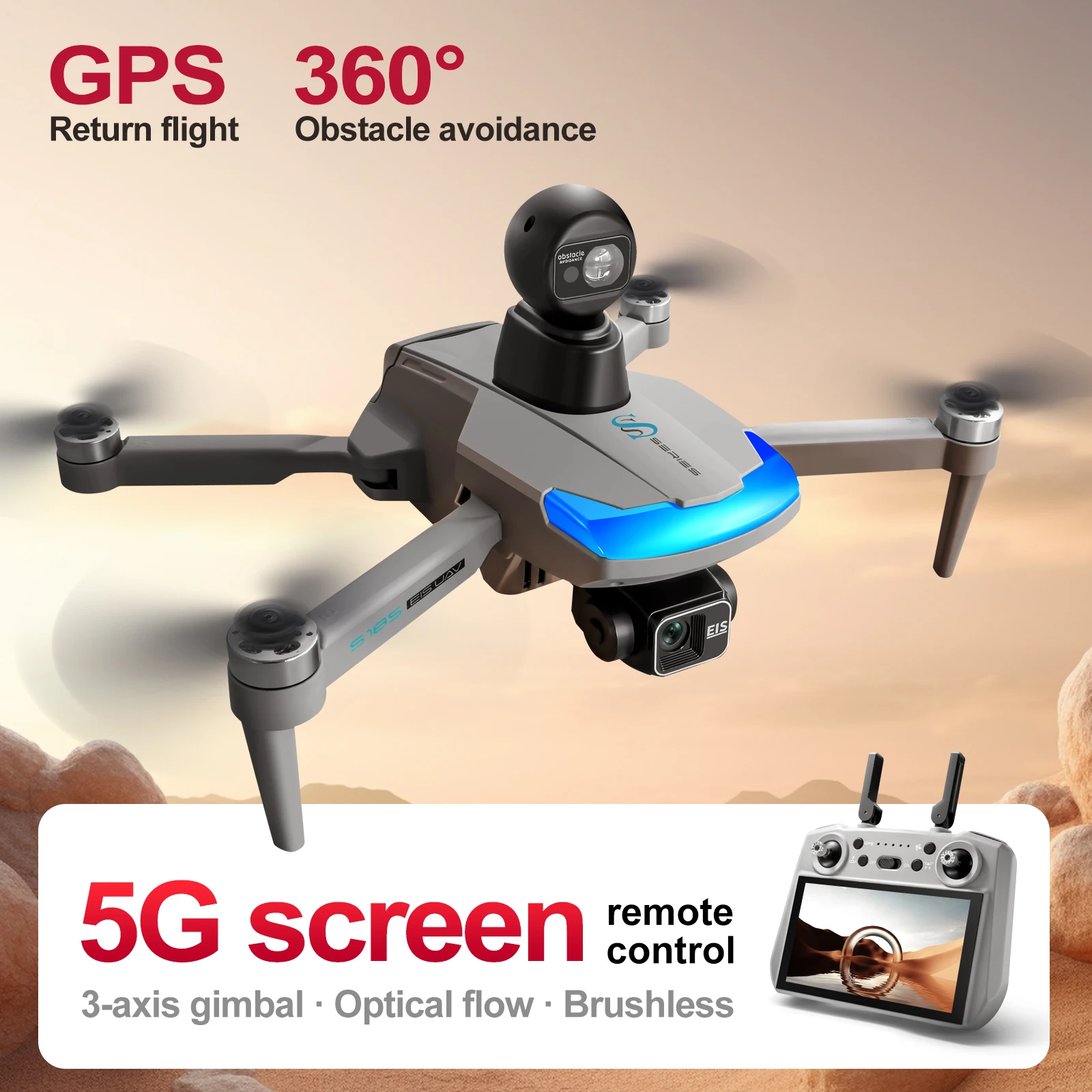 Drone Rc Harness - S185 Drone Profesional 2.7K HD Kamera