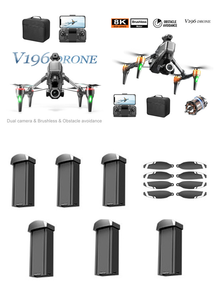Drone V196 Rc - Baterai/Propeller Drone RC V196 Brushless 3.7V