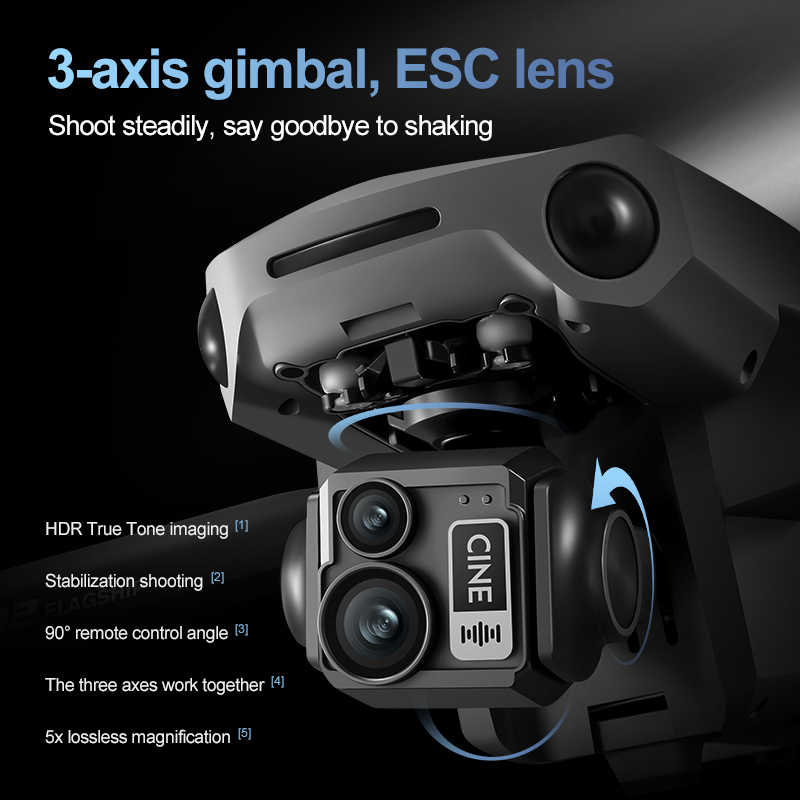 Drone RC Quadcopter 8K 3 Axis  - Drone Rc Folding ulasan dan harga