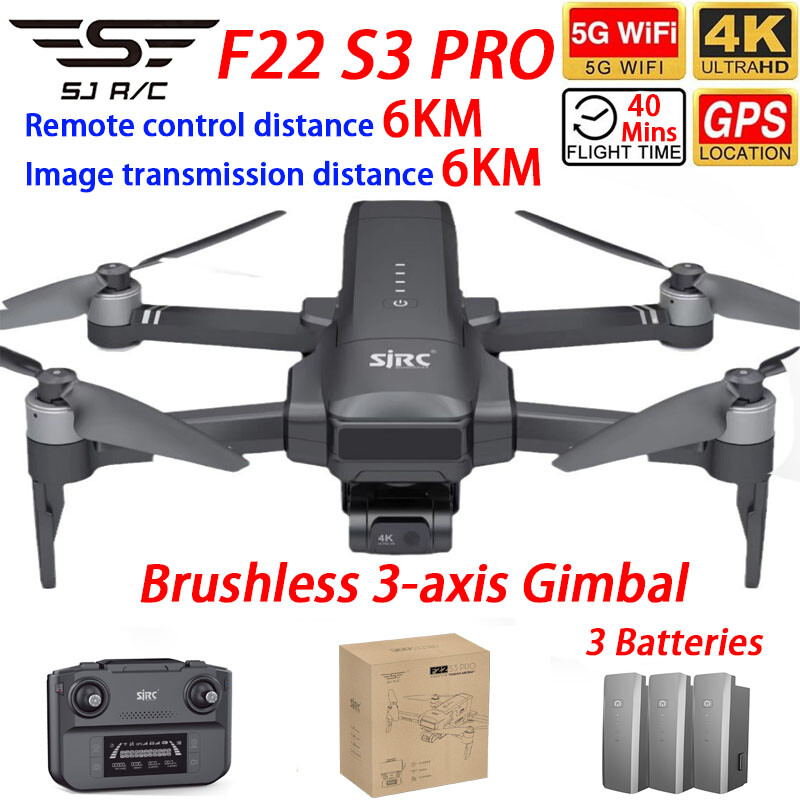 Drone SJRC F22 S3 PRO GPS 6KM  - Drone Sjrc ulasan dan harga