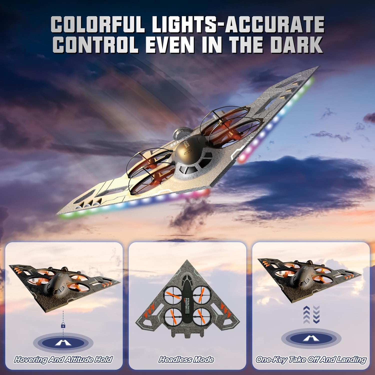 Pesawat Jet RC 3-in-1, Pesawat - Drone Rc Fighter Jet ulasan dan harga