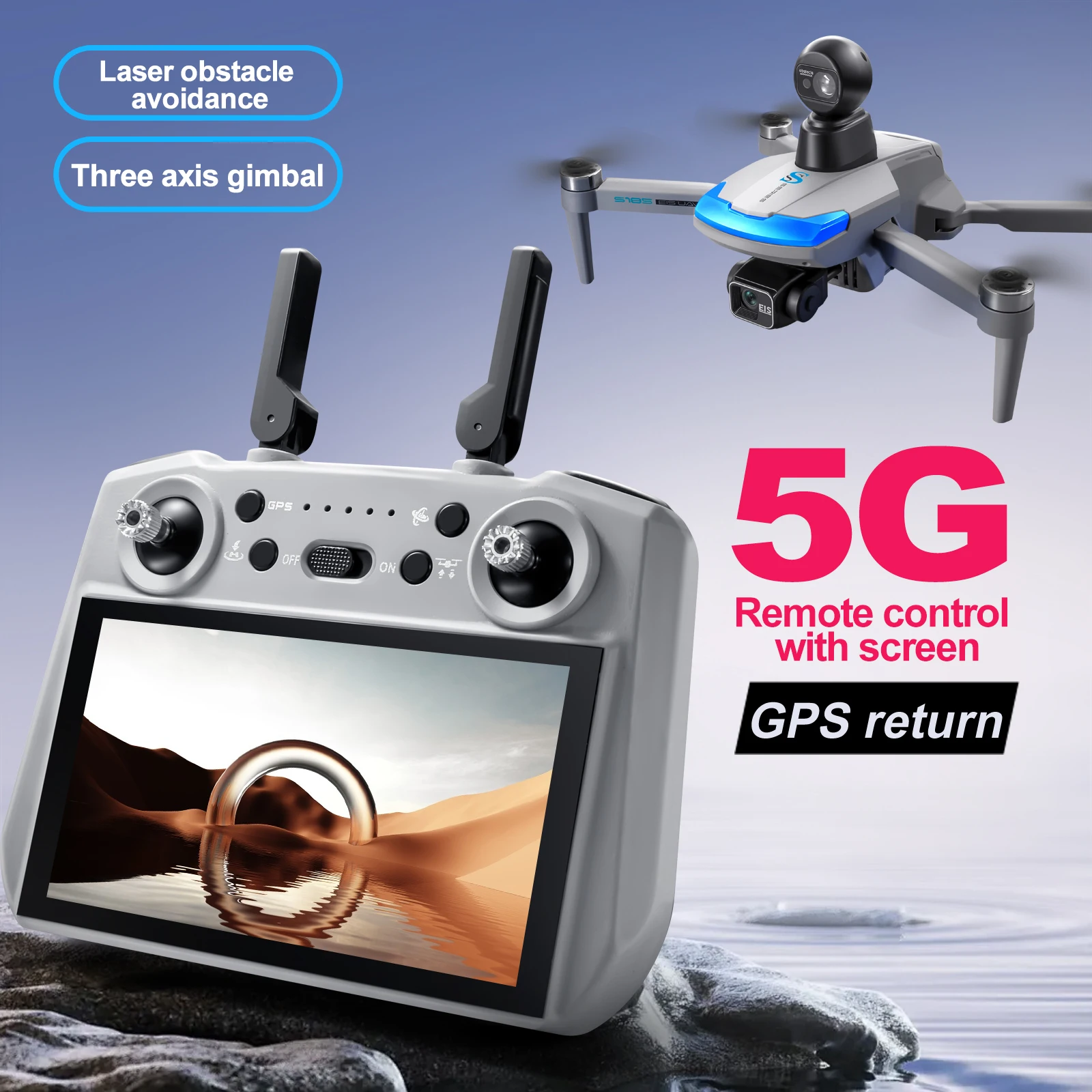 S185 Drone Profesional 2.7K HD - Drone Rc Harness ulasan dan harga