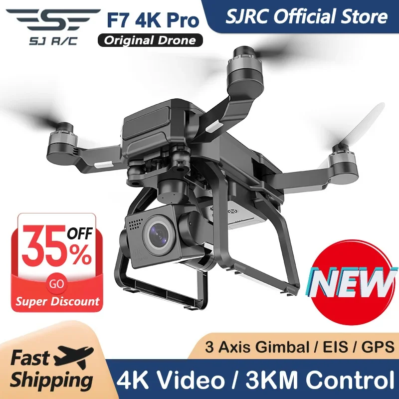 SJRC Drone kamera F7 4K PRO, G - Drone Sjrc ulasan dan harga