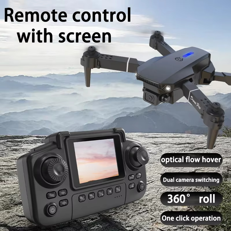 Drone Profesional 6K Sudut Leb - Rc Drone E88 ulasan dan harga