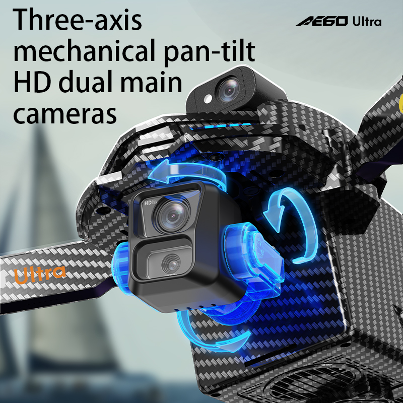 Drone Profesional AE60 GPS Kam - Drone Rc Folding ulasan dan harga