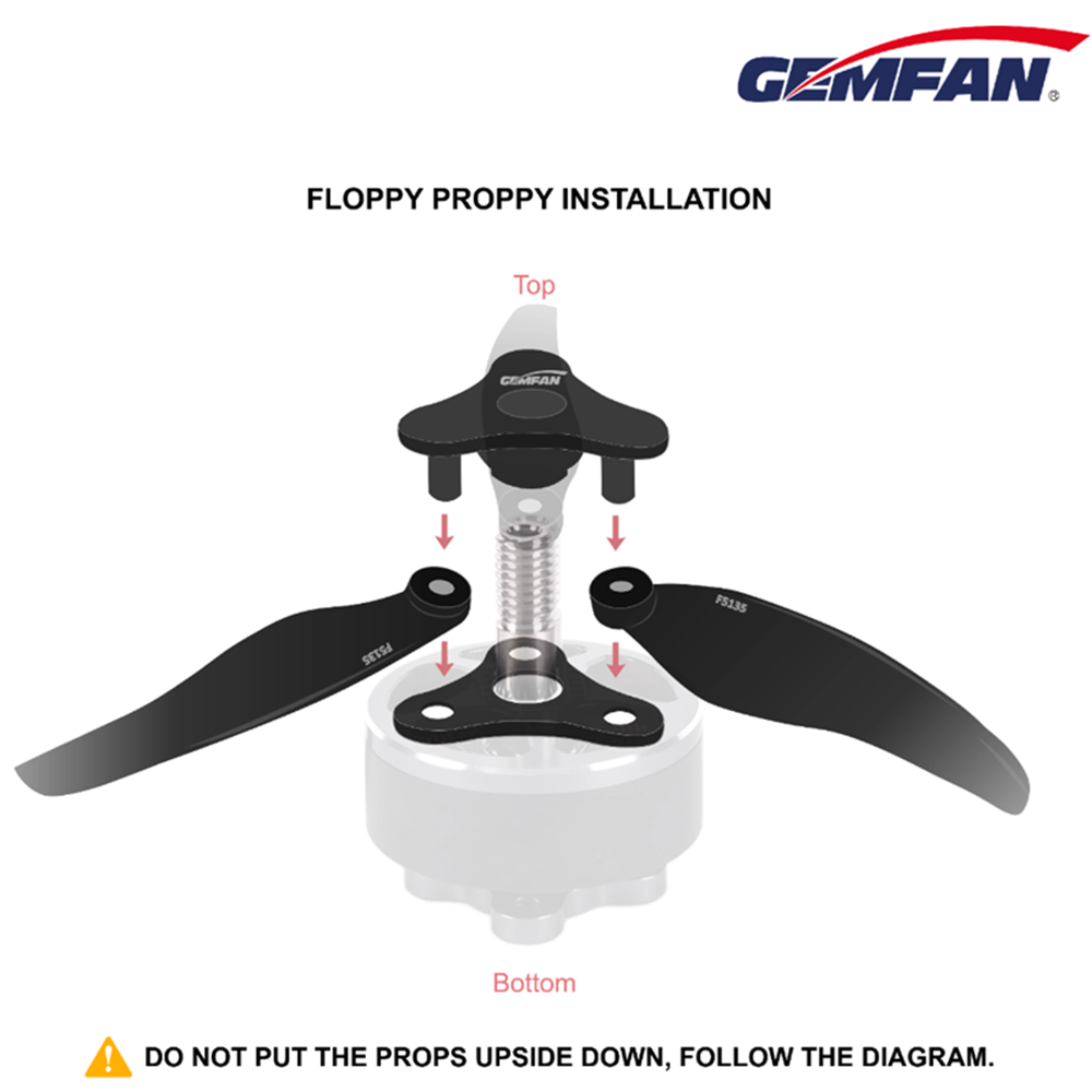 Baling-Baling Lipat 5135 Gemfa - Drone Rc Folding ulasan dan harga