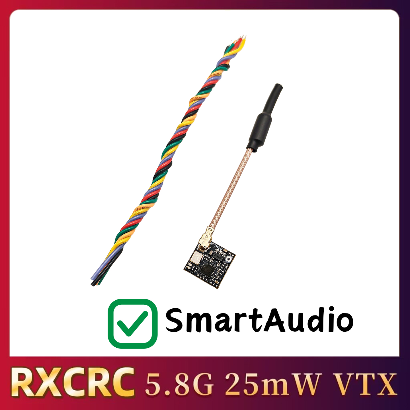 RXCRC 5.8GHz 48CH FPV 25mW Mod - Analog Fpv Transmitter ulasan dan harga